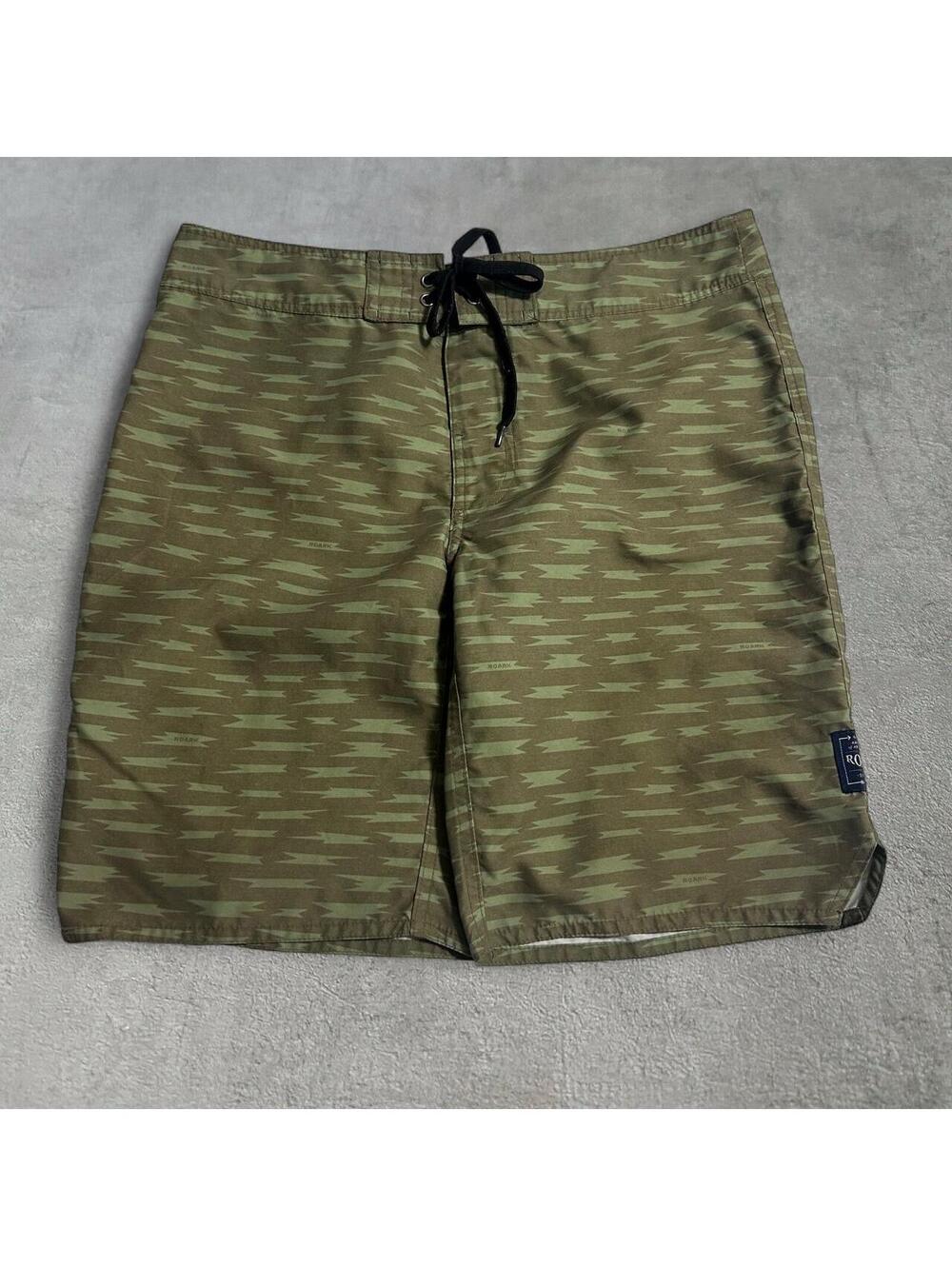 unique green camo roark swim shorts